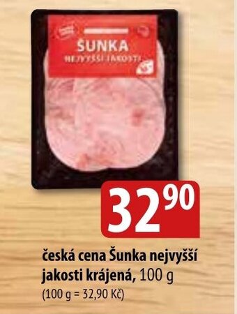 Bala česká cena Šunka nejvyšší jakosti krájená, 100 g nabídka