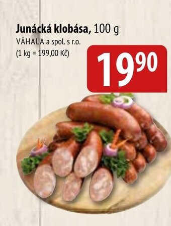 Bala Junácká klobása, 100 g nabídka