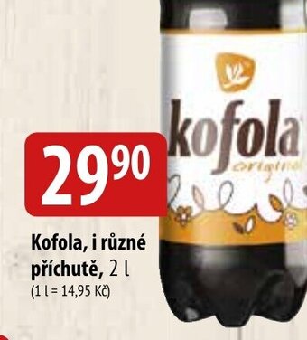 Bala Kofola, i různé příchutě, 2 L nabídka