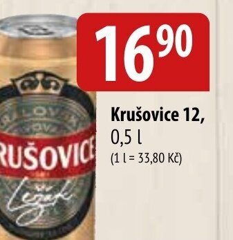 Bala Krušovice 12, 0,5 L nabídka