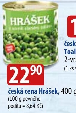 Bala česká cena Hrášek, 400 g nabídka
