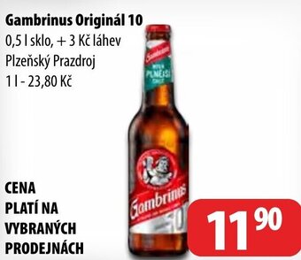 Partner Maloobchodní síť Gambrinus Originál 10 nabídka