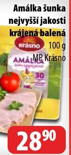 Partner Maloobchodní síť Amálka šunka nejvyšší jakosti krájená balená nabídka