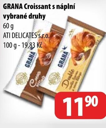 GRANA Croissant s náplní vybrané druhy