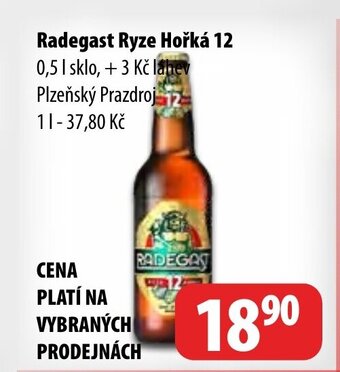Partner Maloobchodní síť Radegast Ryze Hořká 12 nabídka