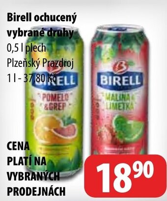 Partner Maloobchodní síť Birell ochucený vybrané druhy nabídka