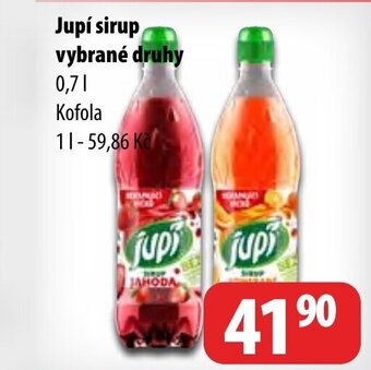 Partner Maloobchodní síť Jupí sirup vybrané druhy nabídka