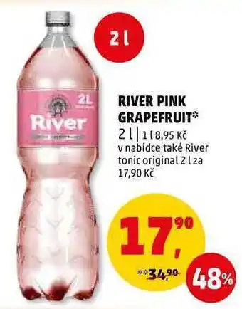 Penny Market River pink grapefruit, 2 l nabídka