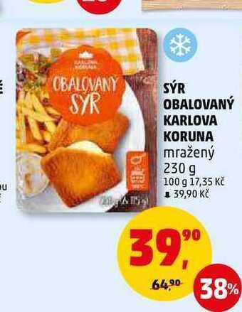 Penny Market Sýr obalovaný karlova koruna, 230 g nabídka