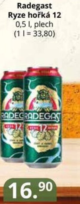 Potraviny CZ Radegast Ryze hořká 12 nabídka