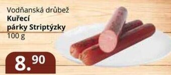 Potraviny CZ Vodňanská drůbež Kuřecí párky Striptýzky 100 g nabídka