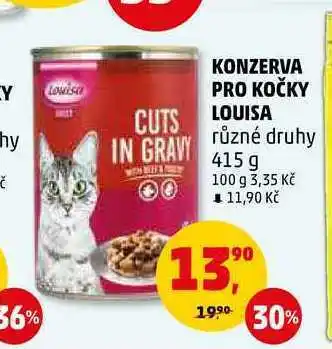 Penny Market Konzerva pro kočky louisa, 415 g nabídka