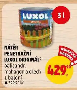 Penny Market Nátěr penetrační luxol originál, 3 l nabídka