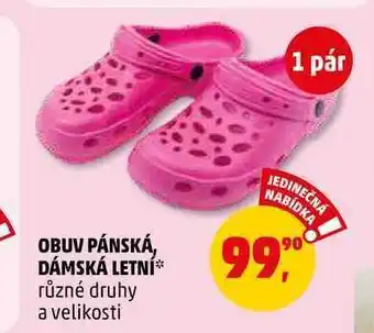 Penny Market Obuv pánská, dámská letní, 1 pár nabídka