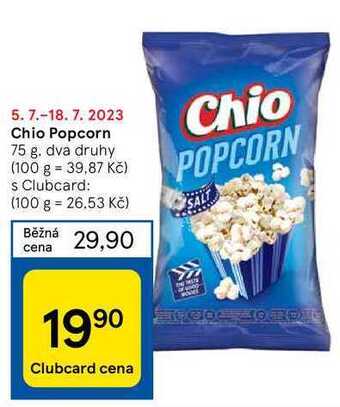 Tesco Chio popcorn 75 g nabídka