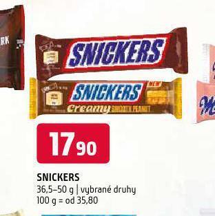 Terno Snickers nabídka