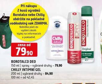 Terno Borotalco deodorant nabídka