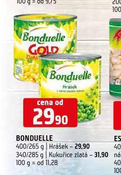 Terno Bonduelle hrášek nabídka