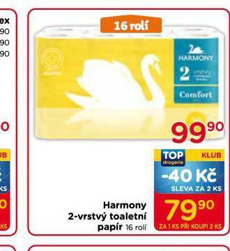 TOP drogerie Harmony toaletní papír nabídka