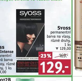 Rossmann Syoss barva na vlasy nabídka