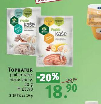 Rossmann Topnatur probio kaše nabídka
