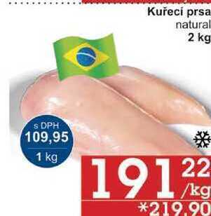Jip Kuřecí prsa natural, 2 kg nabídka