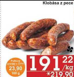 Klobása z pece, 100 g