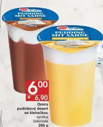 Jip Omira pudinkový dezert se šlehačkou vanilka, 200 g nabídka