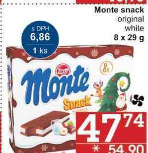 Jip Monte snack original white, 8 x 29 g nabídka