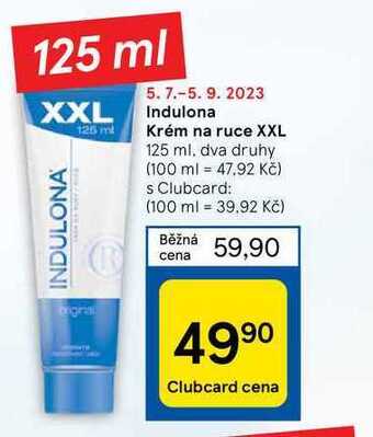 Tesco Indulona krém na ruce xxl 125 ml nabídka