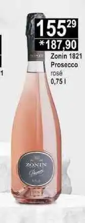 Jip Zonin 1821 prosecco rose, 0,75 l nabídka