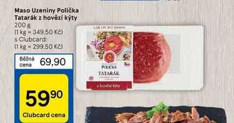 Tesco Maso uzeniny polička tatarák z hovězí kýty 200 g nabídka