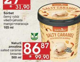 Jip Naturli zmrzlina salted caramel, 500 ml nabídka