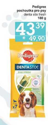Jip Pedigree pochoutka pro psy denta stix fresh 180 g nabídka