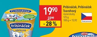 Globus Pribináček, Pribináček Tvarohovy nabídka
