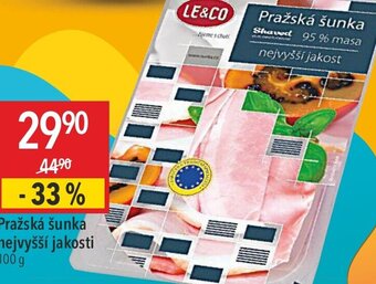 Globus Pražská šunka nejvyšší jakosti 100 g nabídka