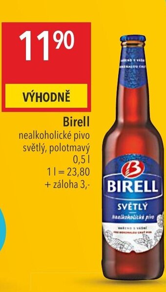 Globus Birell nealkoholické pivo nabídka