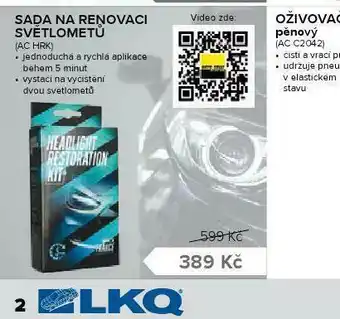 Auto Kelly Sada na renovaci svěštlometů nabídka