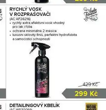 Auto Kelly Rychlý vosk v rozprašovači nabídka