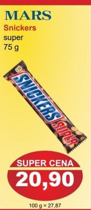 PLUS JIP MARS Snickers nabídka
