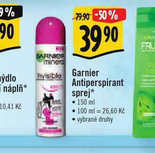 Albert Garnier antiperspirant sprej nabídka