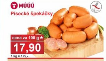 PLUS JIP Písecké špekáčky nabídka