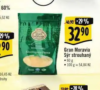 Albert Gran moravia sýr strouhaný nabídka