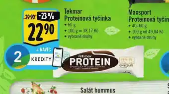 Albert Tekmar proteinová tyčinka nabídka
