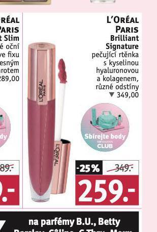 Rossmann Loreal paris rtěnka nabídka