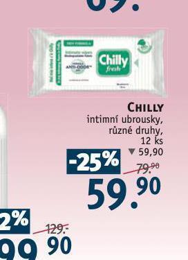 Rossmann Chilly intimní ubrousky nabídka