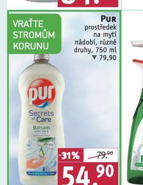 Rossmann Pur prostředek na mytí nádobí nabídka