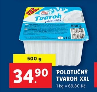 Lidl Polotučný Tvaroh XXL nabídka
