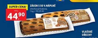 Lidl ZÁVIN S 50% NÁPLNĚ nabídka