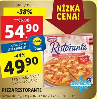 Lidl PIZZA RISTORANTE nabídka